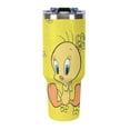 thumbnail image 4 of Looney Tunes Tweety 40 Oz Tumbler with Handle And Straw, Stainless Steel Double Wall Vacuum Insulated Coffee Cup Travel Mug for Gym, Outdoors, Commute, Work, 4 of 8
