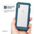 thumbnail image 6 of iPhone XS Max Clear Protective Case, Full Body Transparent Cover (Falcon) Teal, 6 of 6