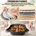thumbnail image 5 of INCTUO 6 Pcs Hot Pads, 8 inch Trivets for Hot Dishes, Hot Pots and Pans, Thick Heat Resistant Large Coaster for Kitchen, Kitchen Essentials, Kitchen Decor for Table & Countertop, 5 of 7