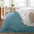 thumbnail image 2 of Lochas Soft Fluffy Area Rugs Plush Nursery Carpet Shaggy Furry Rug for Bedroom Living Room Home Decor,4'x5.3',Green, 2 of 6
