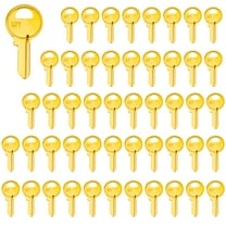 Brass Finish Key Blanks, M1 (MA1) Uncut Blank Keys, Pack of 50 Keys