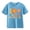 Sky Blue, variant on XXWXYD School Season Girl Tops Girls and Boys Casual Short Sleeved T Shirt 100 Days Of School Opening 100 Days Anniversary Personality Loose Short Sleeved (3-4 Years,AG)