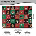 thumbnail image 7 of Jeiento Xmas Plaid Gingerbread Snowman All Weather Cargo Liner Heavy Duty Non Slip Rear Trunk Mat Fit Truck SUV Van, 7 of 7