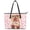 Golden Retriever and Love, variant on Uourmeti PU Leather Saddle Handbag with Waterproof with Zippered Tote Bag for Shopping, Forest with Mushrooms Slightly Curved Bag