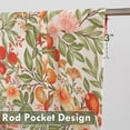 thumbnail image 5 of DriftAway Orange Harvest Double Layer Linen Blackout Tie Up Curtains Thermal Insulated Lined Balloon Roman Shade for Bathroom Cafe Autumn Fall Printed Vintage 25 Inch by 47 Inch Orange Coral Gold, 5 of 8