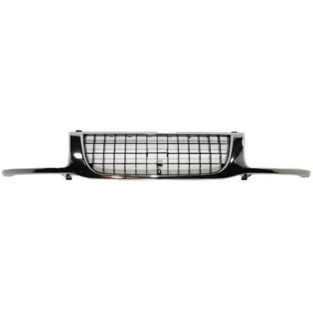 For Isuzu Rodeo Grille Assembly 1993 94 95 96 1997 | Chrome Shell / Painted Black Insert Plastic | IZ1200113 | 8943693623