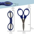 thumbnail image 3 of JubileeYarn Foldy Friends Foldable Scissors TSA Compliant and Portable, Compact, Safe Travel Scissors, Stainless Steel Retractable, Yellow - 30 Units, 3 of 4