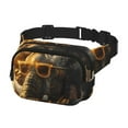 thumbnail image 2 of Bingfone Fanny Packs for Women Fashion Waist Packs Bag with Adjustable Strap Waterproof Everywhere Crossbody Belt Bag for Workout Running Travelling( Cool Sunglasses Elephant Art ), 2 of 9