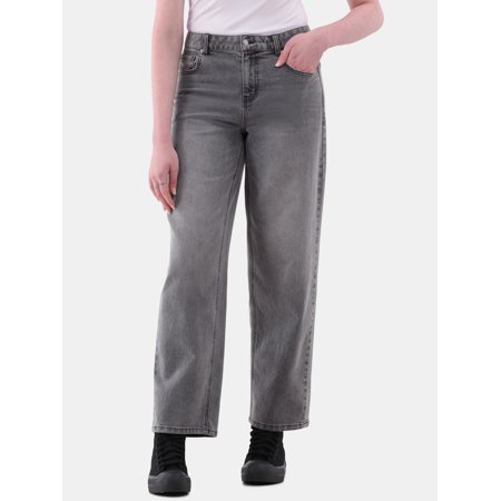 No Boundaries Slouchy Straight Jeans, 30” Inseam, Women's