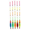 thumbnail image 1 of Almencla 5Pcs ing Floats Set ing Buoy Bobbers hook Balsa Wood Terminal Tackle, 1 of 8