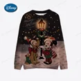 thumbnail image 5 of Suéter de dibujos animados de Disney para mujer y hombre, suéter fino de Mickey Mouse, Mickey Mouse, pareja de Navidad, ropa de otoño de los 90, 5 of 5