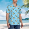 thumbnail image 5 of Goofa Sea Turtle Hawaiian Shirt for Men, Unisex Summer Beach Casual Short Sleeve Button Down Shirts,Aloha Tropical Floral print shirt-Small, 5 of 9