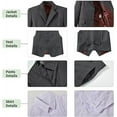 thumbnail image 4 of Boys Suit for Kids 6 Pieces Formal Dresswear Set Teen Boys Tuxedo Suits for Wedding Graduation, 4 of 5