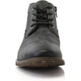 thumbnail image 5 of Ferro Aldo Blaine MFA806035 Mens Casual Brogue Mid-Top Lace-Up and Zipper Boots, in Charcoal, Men's Size 10, 5 of 6