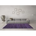thumbnail image 2 of Tapis Moderne Abstrait Bleu Lavable en Machine, wshabs4952blu, 2 of 4