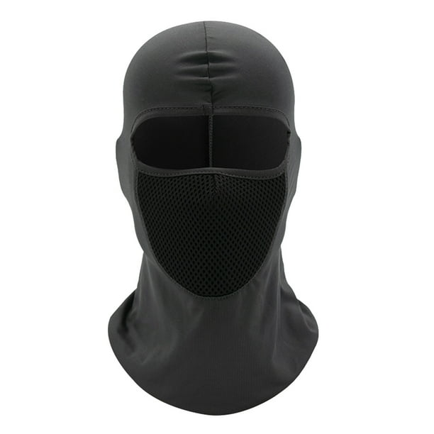 Sombrero De Cubierta De Cara Deportiva Deportes al aire libre cara cubierta tapa ciclismo protector solar cuello tubo bufanda (gris oscuro)
