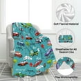 thumbnail image 5 of Kainsy Car Blanket for Kids, Comfy Plush Flannel Fleece Throw Blanket Lightweight Warm Cute Car Blanket, Soft Fluffy Fuzzy Blanket for Boys Girls Birthday Gifts, Travel Beach(50"x60"), 5 of 8