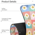 thumbnail image 4 of Yayeee Faucet Mat for Kitchen Sink 14.7" Diatomite Long Splash Guard Pad, Pink Checkered Daisy, 2 Pack, 4 of 7
