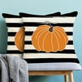thumbnail image 4 of Fall Decor Pillow Covers 18x18 inch Set of 2 Autumn Watercolor Stripes Pumpkin Decorative Throw Pillow Covers Farmhouse Outdoor Thanksgiving Cushion Case for Couch Home Sofa, 4 of 6