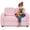 Pink, variant on Furnibear Toddler Chair 2 Seat Kids Sofa Toddler Sofa Couch with Soft Teddy Fleece Upholstery and
