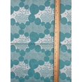 thumbnail image 3 of Kokka Cotton Woven Jacquard Fabric Turquoise - per yard, 3 of 6