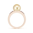 thumbnail image 2 of ANGARA Golden South Sea Cultured Pearl Ring with Rubies in 14K Rose Gold for Women | June Birthstone, Birthday, Anniversary, Jewelry Gift for Women | Pearl Ring, 2 of 8