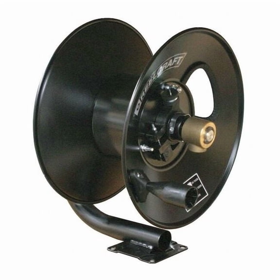 Reelcraft 50 ft. Hand Crank Hose Reel, 3/8" Hose Inside Dia. Black CT6050HN