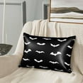 thumbnail image 5 of Satin Pillowcase for Hair and Skin, cute bats cool black Soft and Cooling Similar to Silk Pillow Cases Standard Size 20x30 inches, Pillow Covers with Hidden Zipper, Gifts for Women Men, 5 of 7