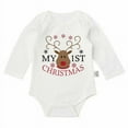 thumbnail image 4 of DHFJKG Toddlers Boys Bodysuit Funny Letter Printed Cute Christmas Santa Long Sleeve Onesie Baby Onesies Unisex 9-12 Months, 4 of 4