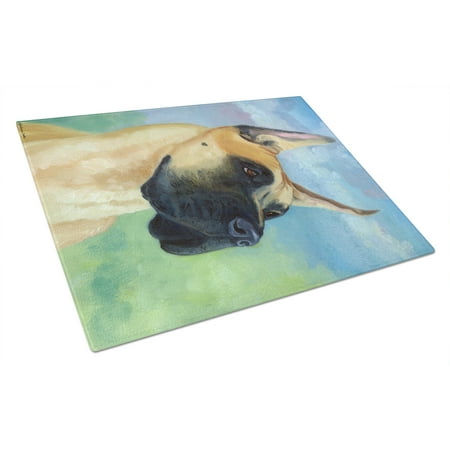 

Caroline s Treasures Great Dane Apollo the Great Glass Cutting Board Large