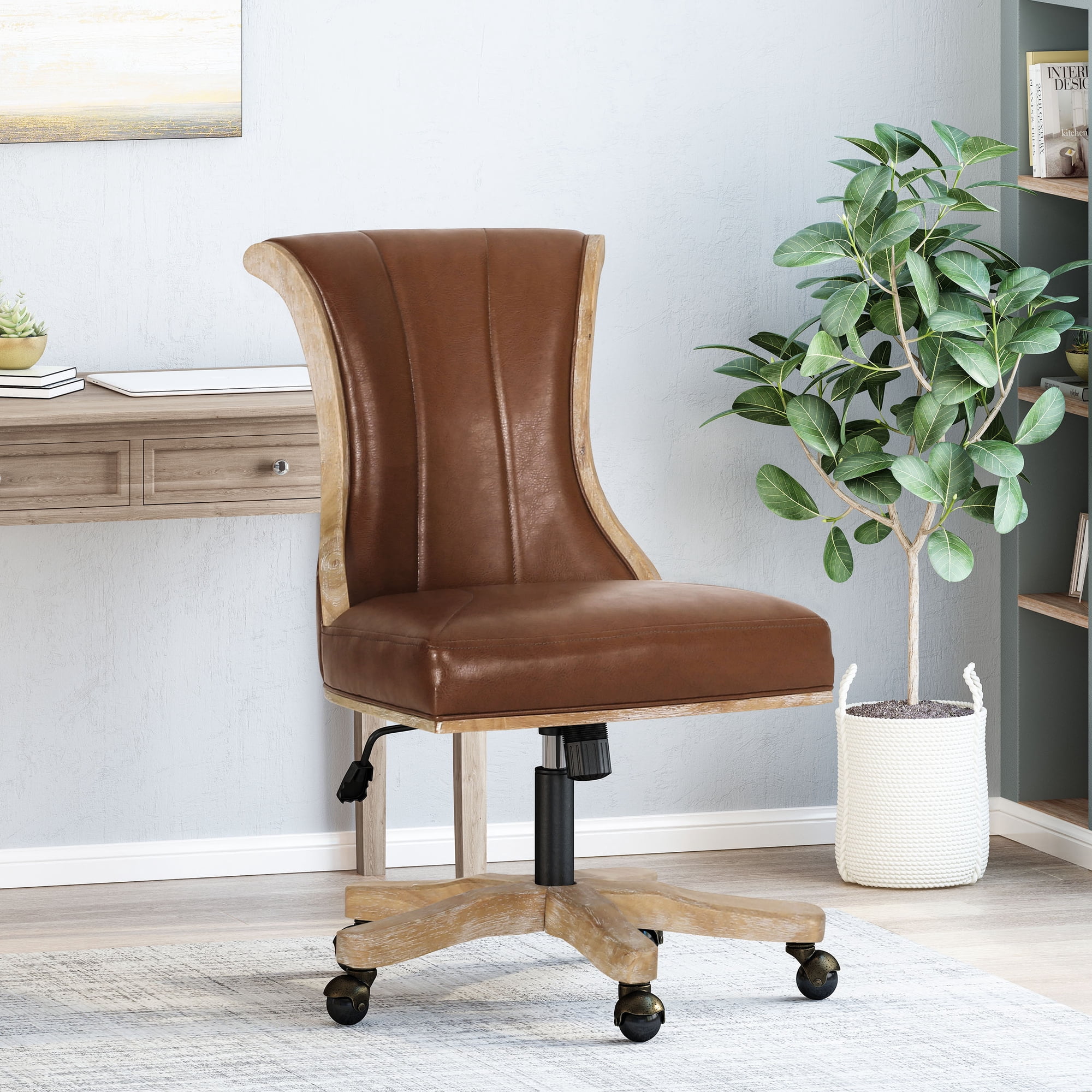 natural pu swivelamplift office chair product