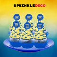 thumbnail image 4 of Sprinkle Deco® School Sports White Blue Yellow Cake Pop Cookie Cupcake Cakes Semi-Sweet Edible Confetti Decorations Sprinkles Desert Jimmies Toppers, 4 of 4