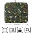 thumbnail image 2 of Green Plants Dish Drying Mat for Kitchen Counter Microfiber Absorbent Dish Draining Reusable Washable Foldable 16"x18", 2 of 7