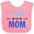 thumbnail image 3 of Inktastic I Love My Mom Mothers Day Boys or Girls Baby Bib, 3 of 4