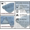 thumbnail image 2 of Home Weavers Classy Bathmat Collection 100% Cotton Non-Slip Bathroom Rug Set Machine Washable Bathroom Rug-17"x24", Bath Rug- 21"x34", Blue Color 2 Piece Bath Rug set, 2 of 5
