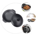 thumbnail image 3 of HONMEET 1Pcs Cast Iron Casserole Dish Black Color Nonstick For Chinese Style Stew Cooking, 3 of 8