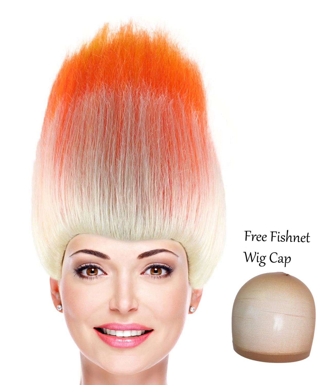 Cece Trolls Style Synthetic Hair Wigs w/ Wig Cap Cosplay Costume Party