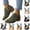 Army Green, variant on Summer Booties for Women Casual Ankle Low Heel Boots Fall Chunky Comfortable Short Wedge Shoes (Black)
