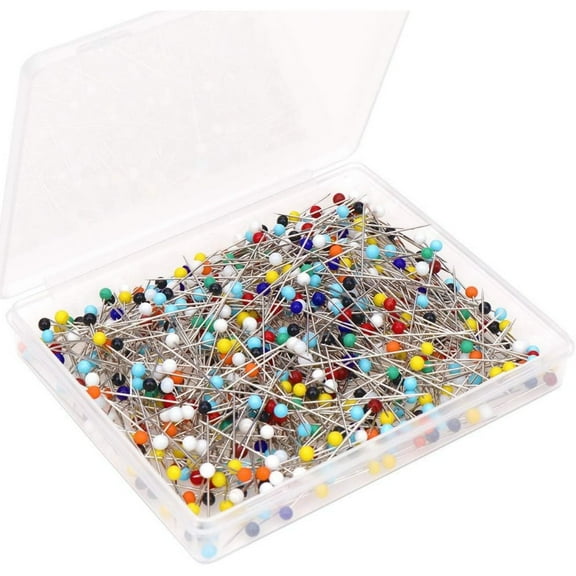 250Pcs Colored Ball Head Straight Pins,1.5In Reusable Fabric Quilting Steel Pins for Jewelry DIY,Durable Sewing Pins for Craft and Sewing Project