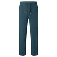 thumbnail image 4 of newwalpole Boys' Baggy Sweatpants Straight Leg Open Bottom Casual Pants Elastic Waist Athletic Joggers Sweat Pants with Pockets Light Blue for Size 9-10 Years, 4 of 5