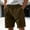 A-Brown, variant on Mens Corduroy Shorts Lightweight Elastic Waist Drawstring Casual Shorts for Men with Pockets Relaxed Fit Mens Vacation Shorts