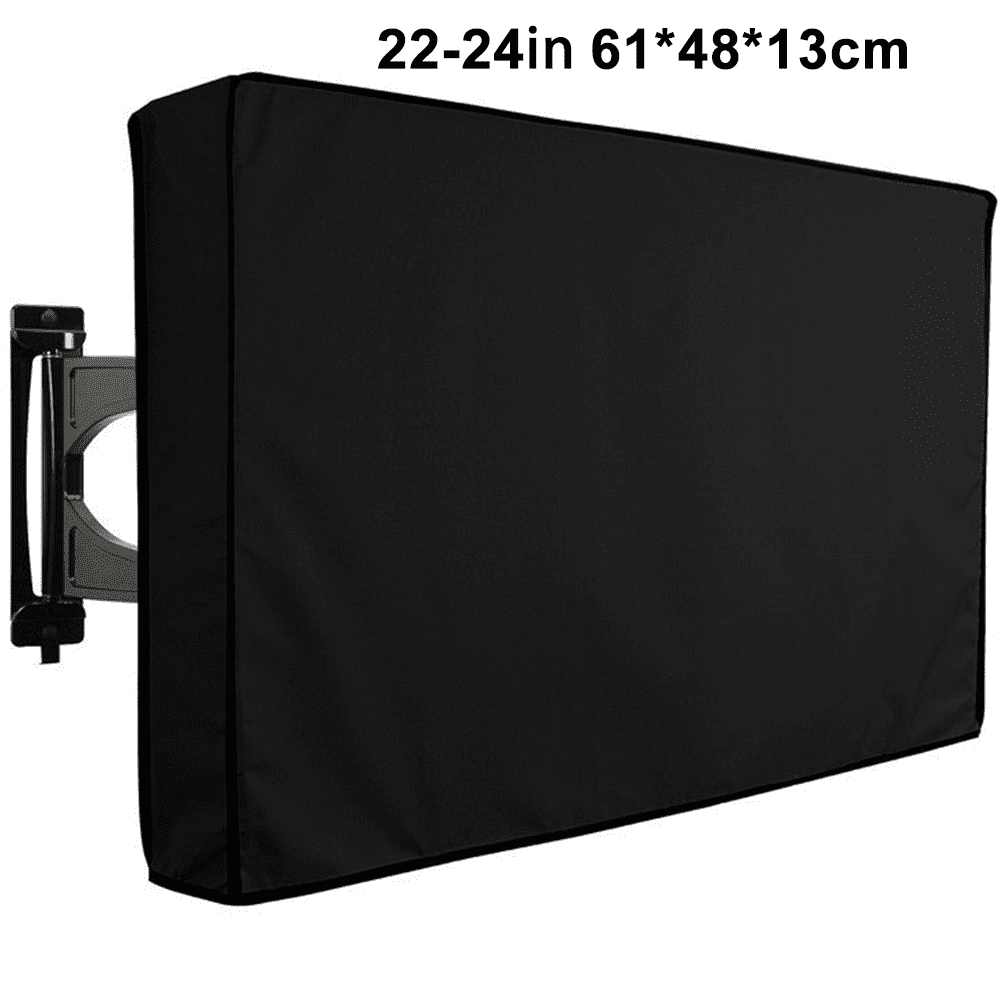 Outdoor Waterproof TV Cover with Bottom Cover, Heavy Duty, Thick Fabric