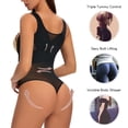 thumbnail image 5 of SHAPERIN Women Waist Trainer Bodysuit Full Body Shaper Tummy Control Faja Compression Slim Corset Shapewear Girdles, 5 of 7
