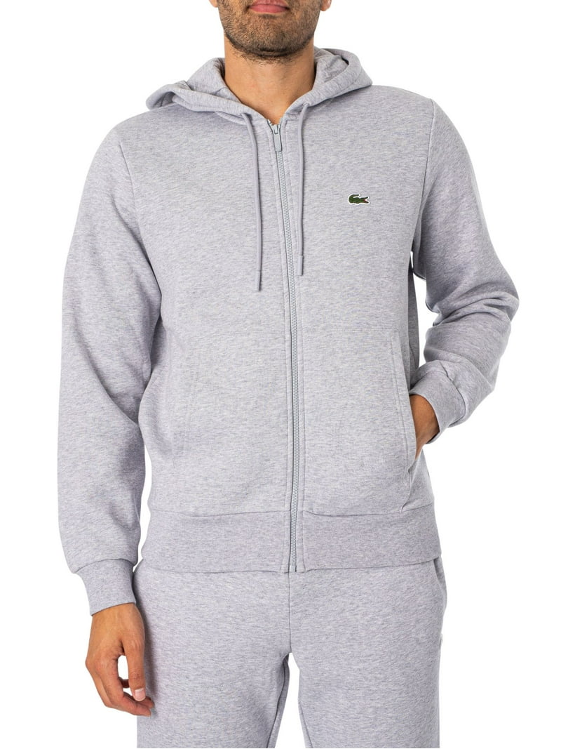 Lacoste Zip Hoodie Tracksuit, Grey - Walmart.com