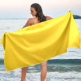 thumbnail image 7 of GZHJMY Yellow Beach Towel Oversized Towel Blanket, Thin Lightweight Microfiber Sand Free Quick Dry Towel, 30”X60” Multipurpose Pool Bath Yoga Swim Shower Towel, 7 of 7