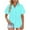 Sky Blue, variant on Summer Tops for Women Trendy Stylish Open Front Blouses Pair with Jeans Or Relaxed Summer Shirts for Women Khaki XL