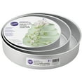 thumbnail image 3 of Wilton Performance Pans Round Aluminum Cake Pans Set, 4-Piece, 3 in. Deep, 3 of 7