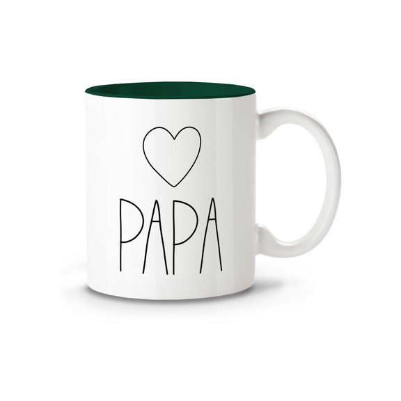 Papa Mug Father Coffee Mug For Daddy - Dad Christmas Gifts - Xmas Father's Day Birthday Cup Gift 11oz