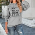 thumbnail image 4 of Ma Mama Mom Bruh Hoodies for Women 2025 Long Sleeve Casual Graphic Hooded Sweatshirt with Pockets Pullover Tops, 4 of 5