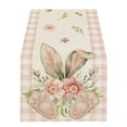thumbnail image 2 of Camino de mesa de Pascua, supersuave, ideal para catering, bodas, cocinas, fiestas, picnics, decoración del hogar, 33 x 183 cm, con textura de lino y corazón romántico., 2 of 6
